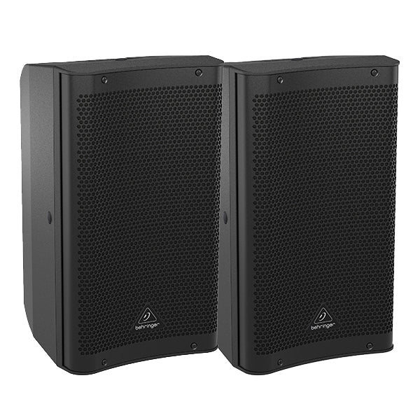 Behringer DR110DSP Active 1000 Watt 10" PA Speaker System with DSP and 2 Channel Mixer Bluetooth Pair (DR 110DSP DR-110DSP)