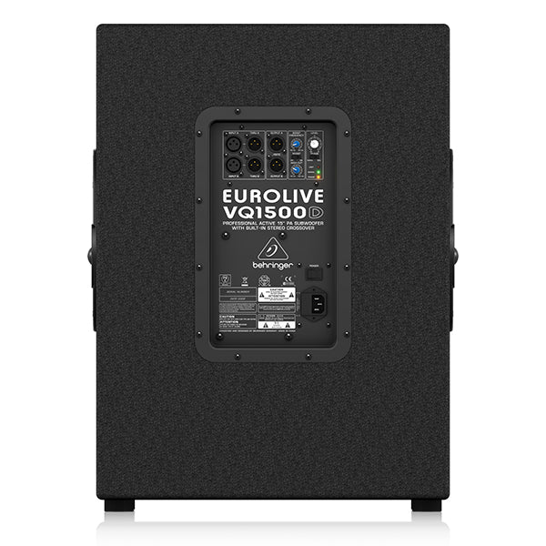 Behringer VQ1500D Professional Active 500 Watt 15" PA Subwoofer Pair (VQ 1500D VQ-1500D)