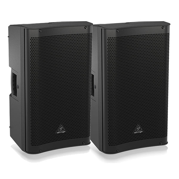 Behringer DR112DSP Active 1200 Watt 12" PA Speaker System with DSP and 2 Channel Mixer Bluetooth Pair (DR 112DSP DR-112DSP)