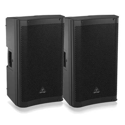 Behringer DR112DSP Active 1200 Watt 12" PA Speaker System with DSP and 2 Channel Mixer Bluetooth Pair (DR 112DSP DR-112DSP)