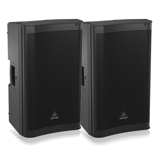 Behringer DR112DSP Active 1200 Watt 12" PA Speaker System with DSP and 2 Channel Mixer Bluetooth Pair (DR 112DSP DR-112DSP)