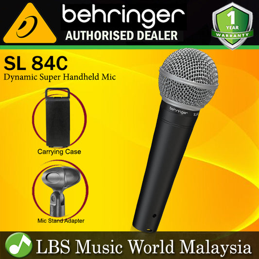 Behringer SL-84C Dynamic Cardioid Microphone with Carrying Case (SL84 S L84)