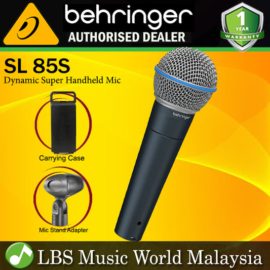 Behringer SL-85S Dynamic Mic Cardioid Handheld Microphone with Switch (SL85S SL 85S)
