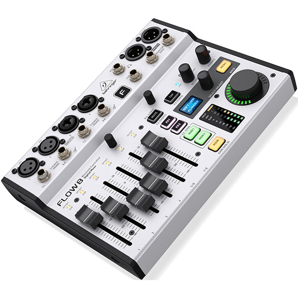 Behringer FLOW 8 Channel Digital Mixer and 10 X 2 USB Audio Interface with Bluetooth and Remote Control App