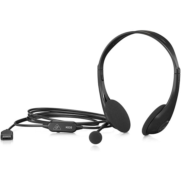 Behringer HS20 USB Stereo Headset with Swivel Microphone Headphone with Mic
