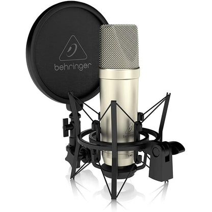 Behringer TM1 Complete Microphone Recording Package with Large diaphragm Condenser Mic, Mount Shock and Pop Filter (TM-1)