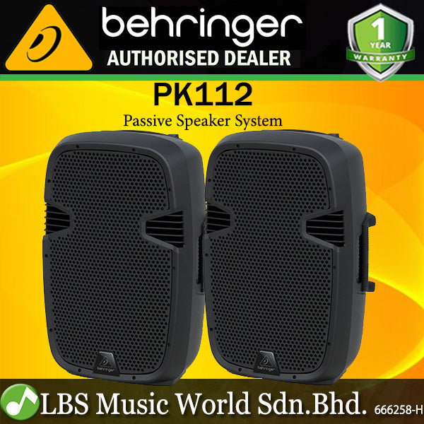 Behringer PK112 600 Watt 12 Inch Passive Speaker System