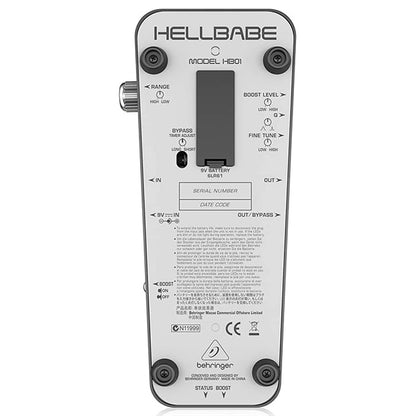 Behringer HB01 Hellbabe Optical Wah Effect Pedal with Optical Control Wah-Wah Processor (HB 01)