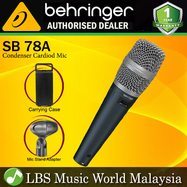 Behringer SB-78A Condenser Mic Cardioid Microphone (SB78A SB 78A)