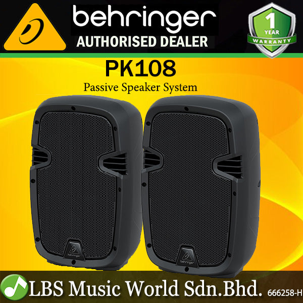 Behringer PK108 320 Watt 8 Inch Passive Speaker (PK 108 PK-108)
