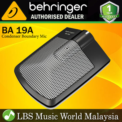Behringer BA-19A Condenser Boundary Microphone for Instrument Mic (BA19A BA 19A)