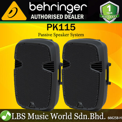 Behringer PK115 800 Watt 15 Inch Passive Speaker (PK 115 PK-115)