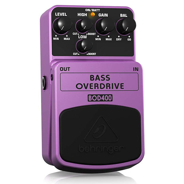 Behringer BOD400 Bass Overdrive Effect Pedal For Electric Bass Guitar (BOD-400 BOD 400)