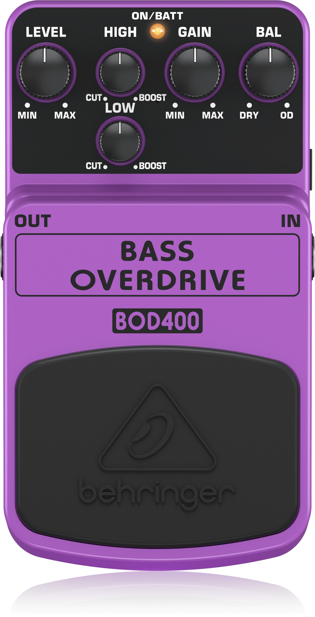 Behringer BOD400 Bass Overdrive Effect Pedal For Electric Bass Guitar (BOD-400 BOD 400)
