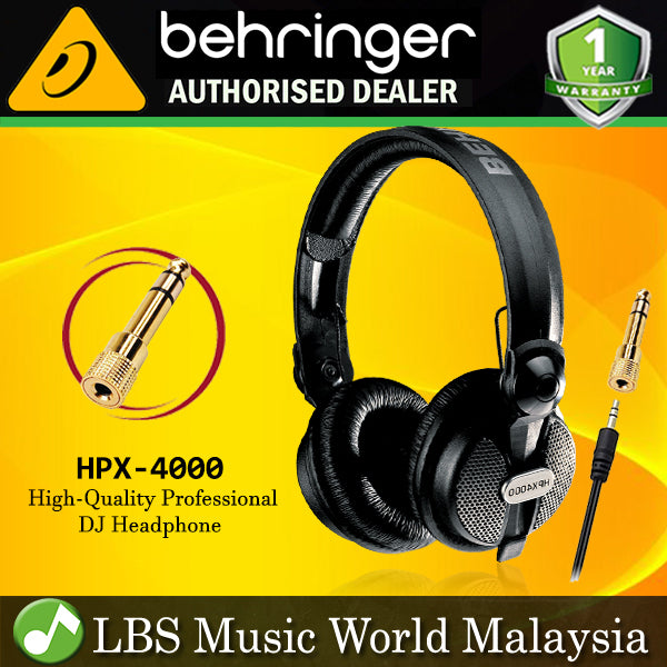 Behringer HPX-4000 Close Type DJ Closed Circumaural Headphone (HPX4000 HPX 4000)