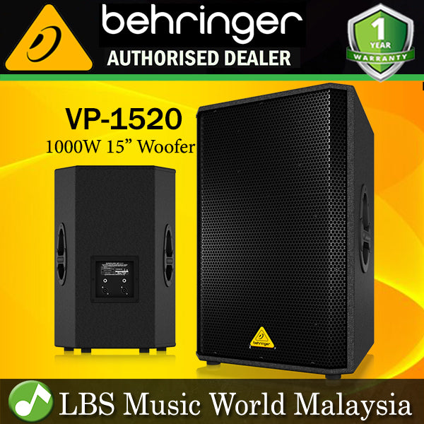 Behringer VP-1520 1000W Pasive Speaker 15"Woofer Each (VP1520  VP1520)