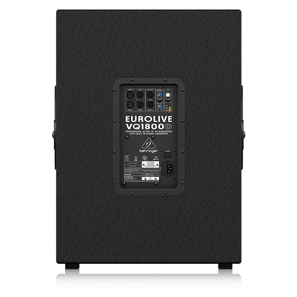 Behringer VQ1800D Professional Active 500 Watt 18" PA Subwoofer (VQ 1800D VQ-1800D)