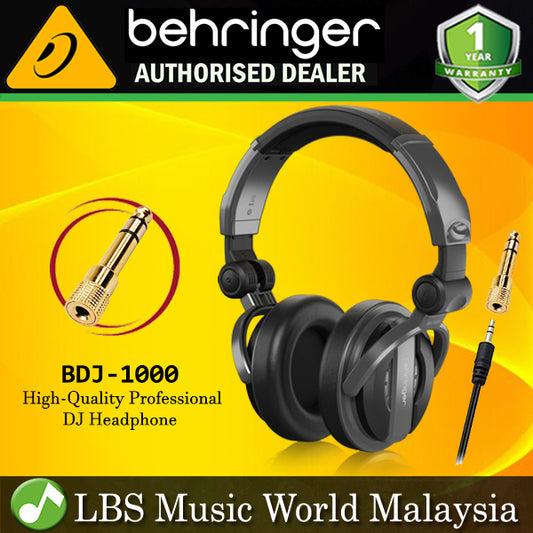Behringer BDJ-1000 High Quality Professional DJ Closed Back Headphones (BDJ1000 BDJ 1000)