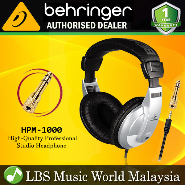 Behringer HPM-1000 Multi Purpose Headphone Closed Back Silver (HPM1000 HPM 1000)