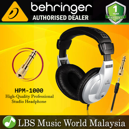 Behringer HPM-1000 Multi Purpose Headphone Closed Back Silver (HPM1000 HPM 1000)