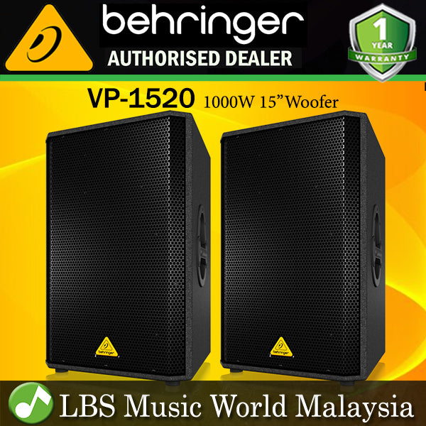 Behringer VP-1520 1000W Pasive Speaker 15"Woofer Pair (VP1520 VP 1520)