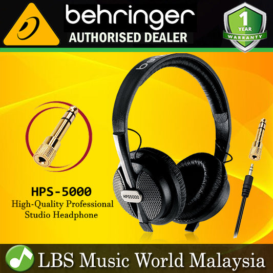 Behringer HPS-5000 Closed Type Studio Closed Back Headphones Cobalt Capsule (HPS5000 HPS 5000)