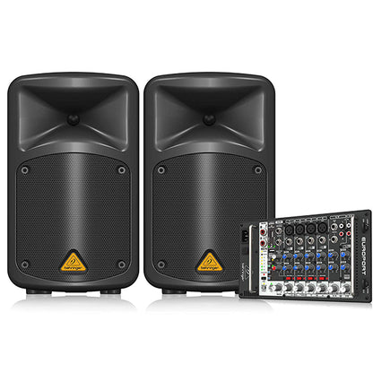 Behringer Europort EPS-500MP3 Ultra Compact 500W 8 Channel Portable PA System with Wireless Option (EPS500MP3 EPS-500 EPS 500MP3)