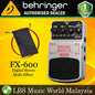 Behringer FX-600 Digital Stereo Multi Effect Effects Pedal For Bass Guitar Keyboard (FX600 FX 600)