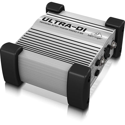 Behringer Ultra-DI DI-100 Professional Battery Phantom Powered DI Microphone Mic Direct Box with Switchable Input Attenuation (DI100 DI 100)