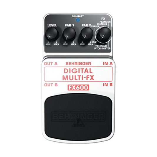 Behringer FX-600 Digital Stereo Multi Effect Effects Pedal For Bass Guitar Keyboard (FX600 FX 600)