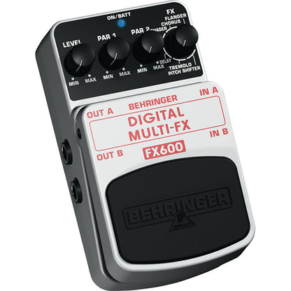 Behringer FX-600 Digital Stereo Multi Effect Effects Pedal For Bass Guitar Keyboard (FX600 FX 600)