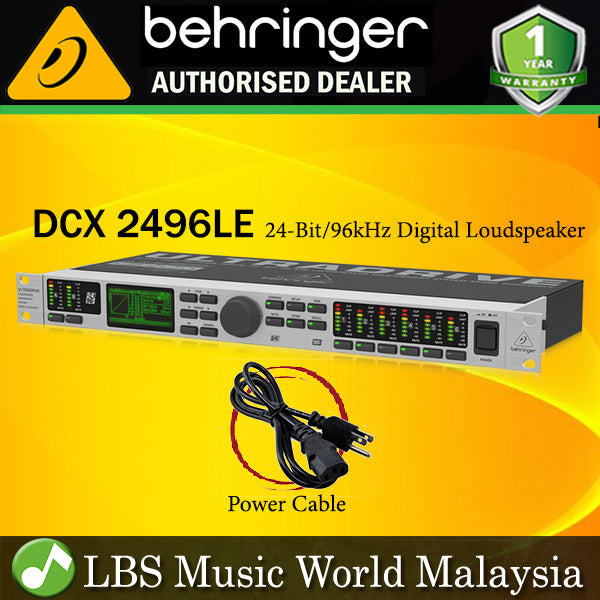 Behringer DCX-2496LE Ultra High Precision Digital 24 Bit 96 kHz Loudspeaker Management System (DCX2496LE DCX 2496LE)