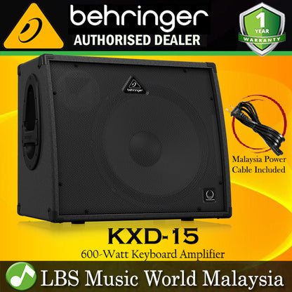 Behringer KXD-15 600W 4 Channel Ultratone Keyboard Amplifier Amp Speaker (KXD15 KXD 15)