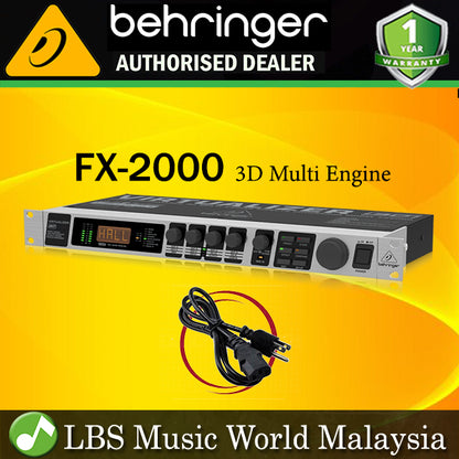 Behringer Virtualizer 3D FX-2000 High Performance 3D Multi Engine Effects Processor (FX2000 FX 2000)