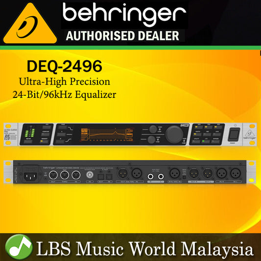 Behringer DEQ-2496 24 bit 96 kHz Ultimate Pro Equalizer Analyzer Feedback Destroyer & Mastering Processor (DEQ2496 DEQ 2496)