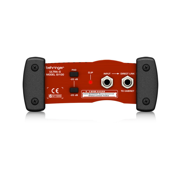 Behringer GI-100 Profesional Battery Phantom Powered DI Box with Guitar Speaker Emultion Direct Box (GI100 GI 100)