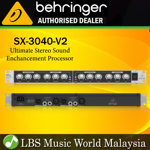 Behringer SX-3040-V2 Ultimate Stereo Sound Enhancement Processor with Dedicated Drive (SX3040V2 SX-3040 SX3040 V2)
