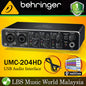 Behringer UMC-204HD 2 X 4 USB Audio MIDI interface with MIDAS Mic Preamp (UMC204HD UM 204HD)