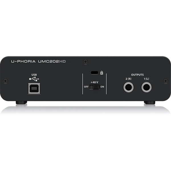 Behringer UMC-202HD 2 X 2 USB Audio Interface with MIDAS Mic Preamps (UMC202HD UMC 202HD)