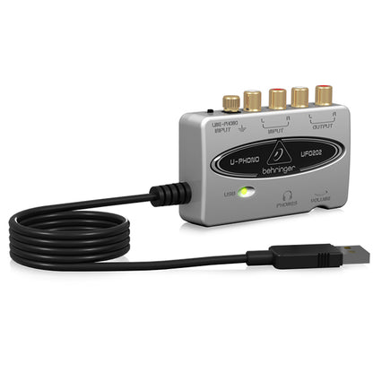 Behringer UFO-202 High-quality USB Audio Interface with Built-in Phono Preamp and Massive Software Package(UFO202 UFO 202)