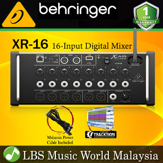 Behringer XR-16 Digital Mixer With 16 Input Preamp (XR16 XR 16)