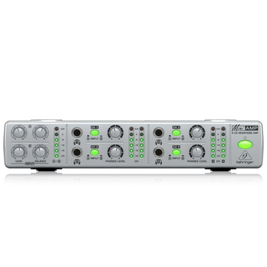 Behringer AMP-800 MiniAmp Ultra Compact 4 Channel Stereo Headphone Portable Amplifier Amp (AMP800 AMP 800)