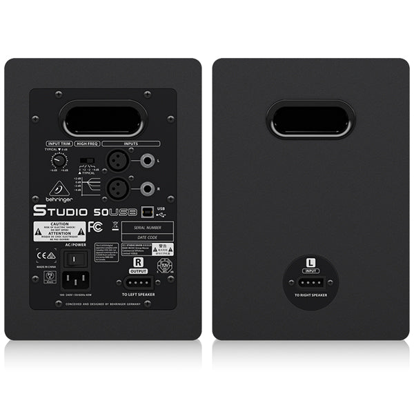 Behringer STUDIO-50USB 150W Bi Amped Reference Studio Monitors Speaker with USB Input Pair (STUDIO50USB STUDIO-50 STUDIO50 USB)
