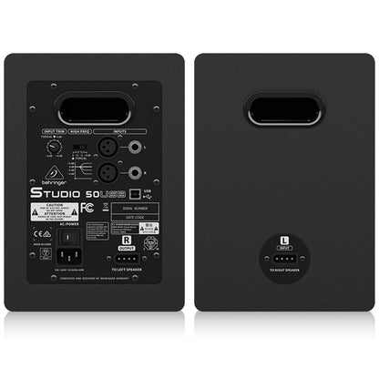 Behringer STUDIO-50USB 150W Bi Amped Reference Studio Monitors Speaker with USB Input Pair (STUDIO50USB STUDIO-50 STUDIO50 USB)