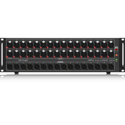 Behringer S-32 Digital Snake I/O Box with 32 Mic Inputs 16 Outputs AES50 and KLARK TEKNIK SuperMAC (S32 S 32)