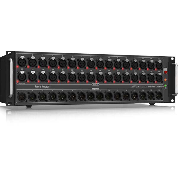 Behringer S-32 Digital Snake I/O Box with 32 Mic Inputs 16 Outputs AES50 and KLARK TEKNIK SuperMAC (S32 S 32)