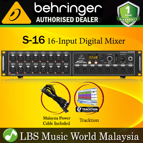 Behringer S-16 Digital Snake I/O Box with 16 Mic Inputs 8 Outputs AES50 and KLARK TEKNIK SuperMAC (S16 S 16)