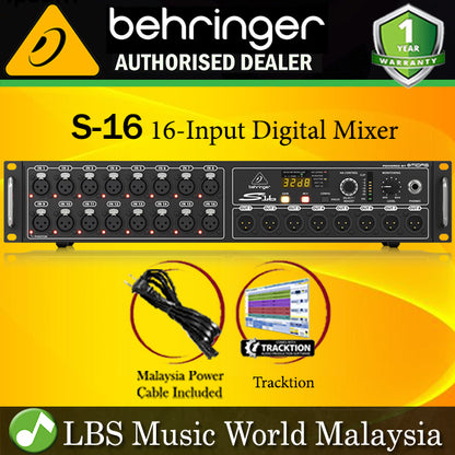 Behringer S-16 Digital Snake I/O Box with 16 Mic Inputs 8 Outputs AES50 and KLARK TEKNIK SuperMAC (S16 S 16)