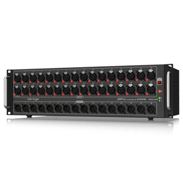 Behringer S-32 Digital Snake I/O Box with 32 Mic Inputs 16 Outputs AES50 and KLARK TEKNIK SuperMAC (S32 S 32)