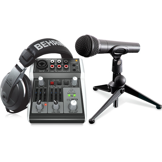 Behringer PODCASTUDIO 2 USB Professional Bundle with USB interface (PODCASTUDIO-2USB)